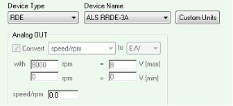 Bio-logic EC-lab external device 标签页